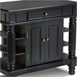 Homestyles Americana Wood Kitchen Island in Black
