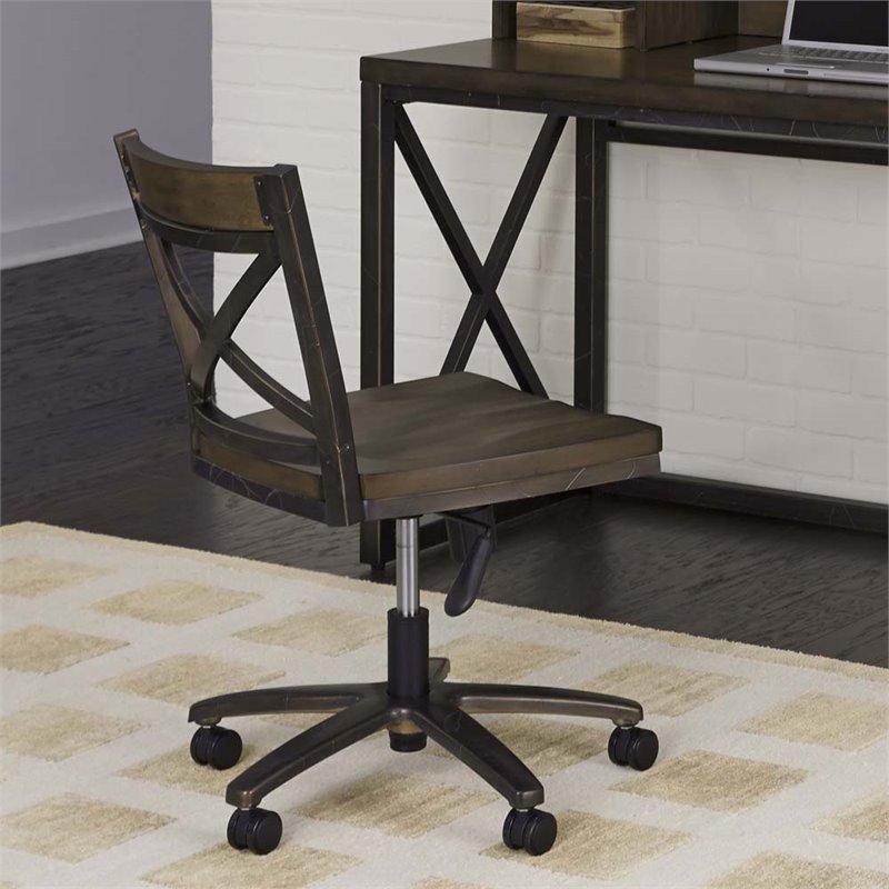 Home Styles Xcel Swivel Desk Chair In Copper