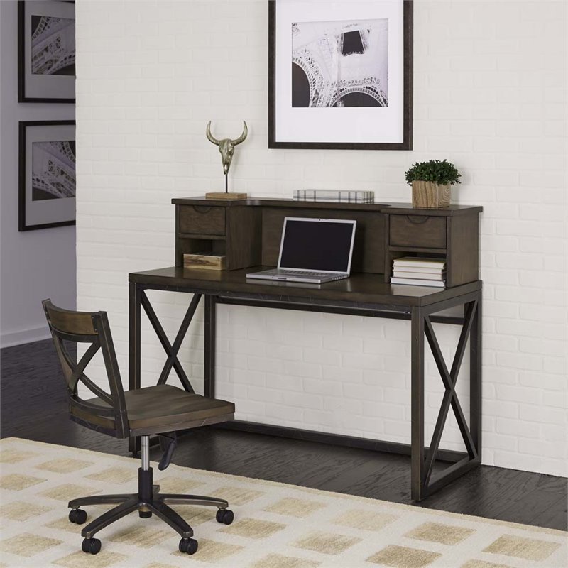 Home Fare Graphite Youth Desk With Hutch And Chair For Sale Online