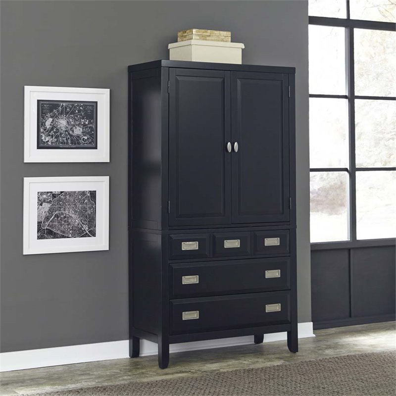 Asian style computer armoire