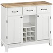 Homestyles Buffet of Buffets Wood Buffet in Off White