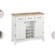 Homestyles Buffet of Buffets Wood Buffet in Off White