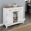 Homestyles Buffet of Buffets Wood Buffet in Off White