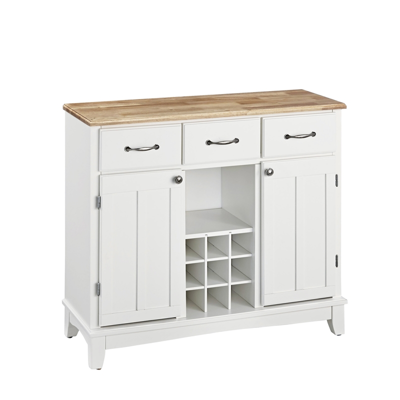 Homestyles Buffet of Buffets Wood Buffet in Off White