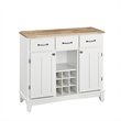 Homestyles Buffet of Buffets Wood Buffet in Off White