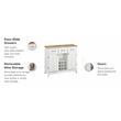 Homestyles Buffet of Buffets Wood Buffet in Off White