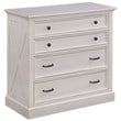 Homestyles Seaside Lodge Wood Chest in Off White
