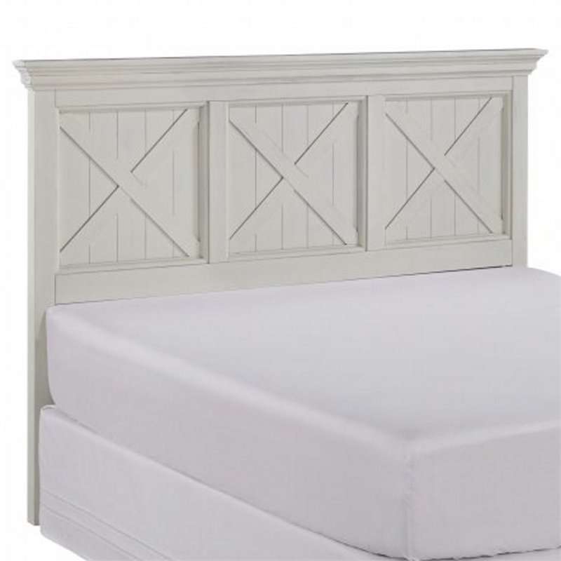 Seaside Lodge Off White Wood Queen, Off White Queen Size Headboard