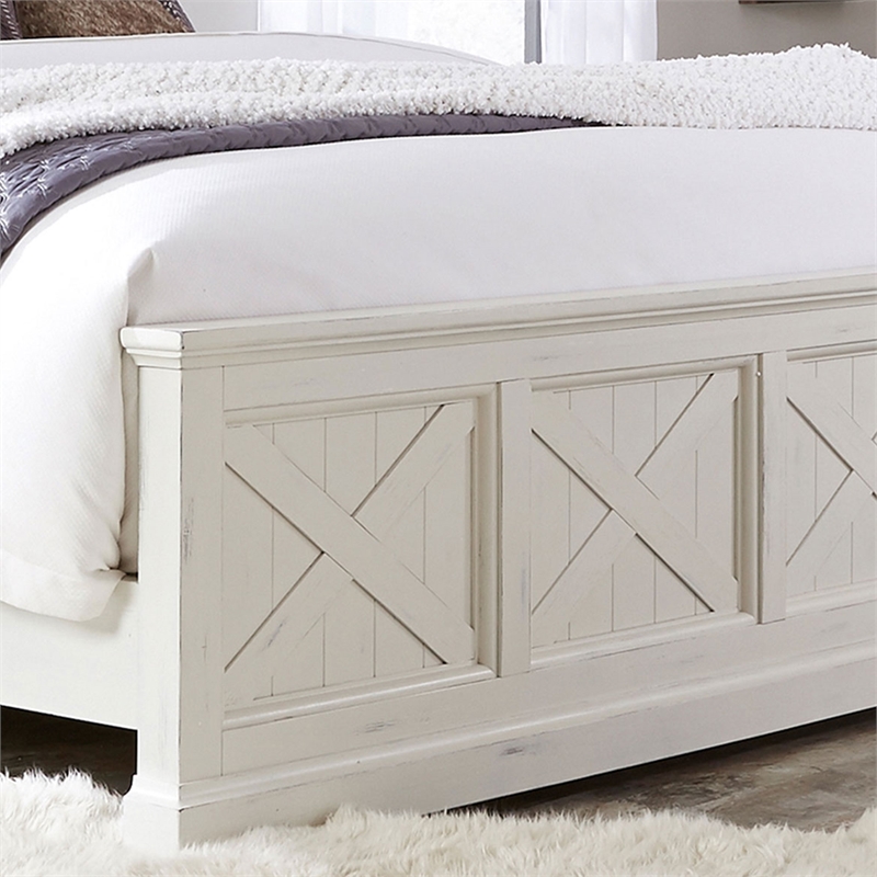 Homestyles Seaside Lodge Off White King Bed