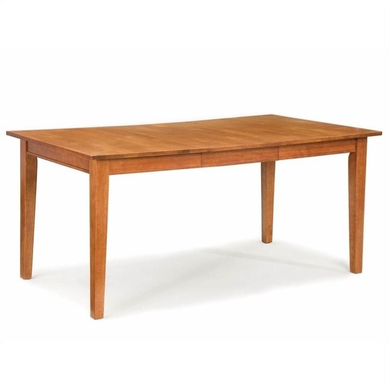 Homestyles Arts & Crafts Wood Dining Table in Brown