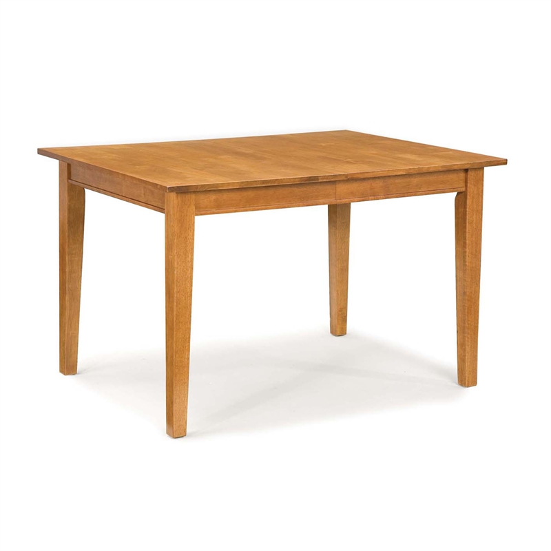 Homestyles Arts & Crafts Wood Dining Table in Brown