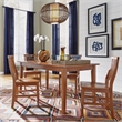 Homestyles Arts & Crafts Wood Dining Table in Brown