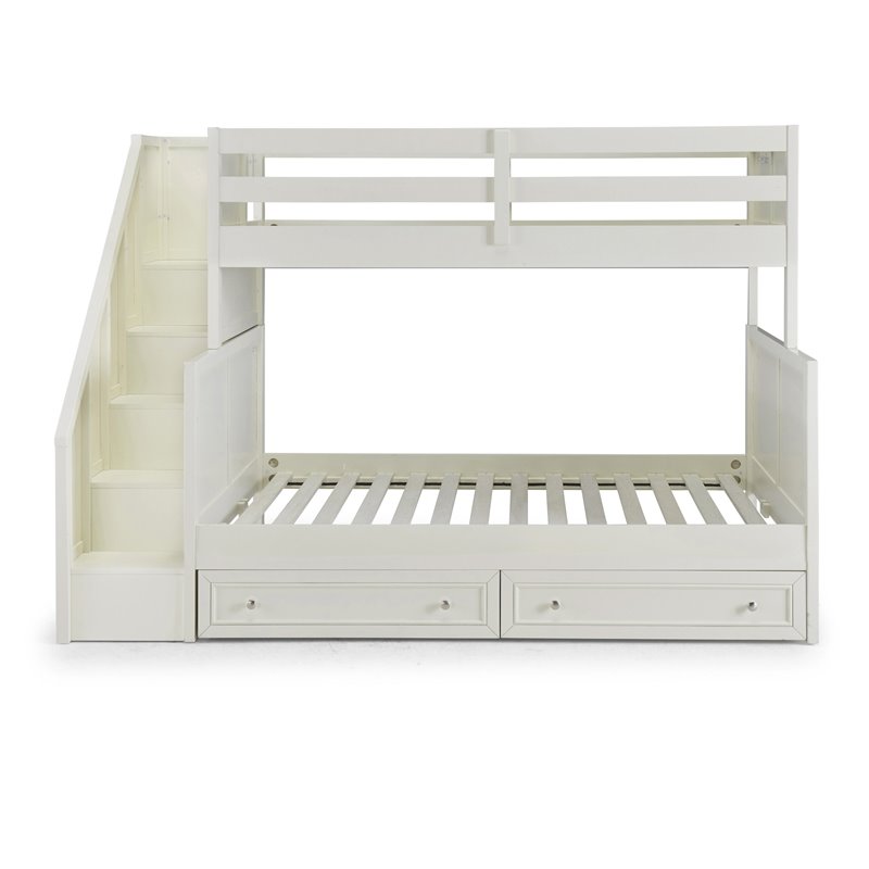 White Twin Full Bunk Bed, Off White Twin Bed