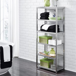 Homestyles Bold Stainless Steel Six Tier Shelf