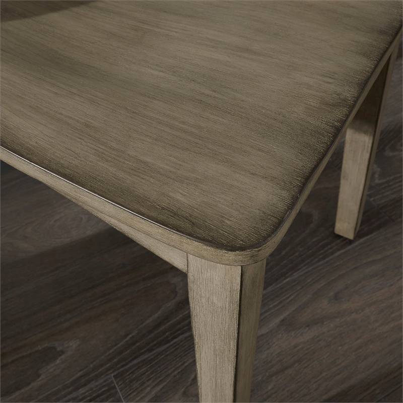 Homestyles Mountain Lodge Wood Dining Chair Pair in Gray