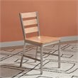 Homestyles Sheffield Wood Dining Chair Pair in Brown
