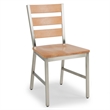 Homestyles Sheffield Wood Dining Chair Pair in Brown