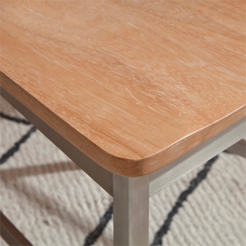 Homestyles Sheffield Wood Dining Chair Pair in Brown