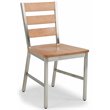 Homestyles Sheffield Wood Dining Chair Pair in Brown