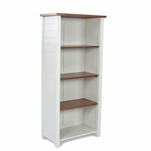 homestyles portsmouth wood bookcase in off white
