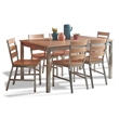 Homestyles Sheffield Wood 7-Piece Dining Set in Natural/White Washed