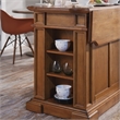 Homestyles Americana Wood Kitchen Island in Brown