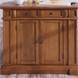 Homestyles Americana Wood Kitchen Island in Brown