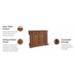 Homestyles Americana Wood Kitchen Island in Brown