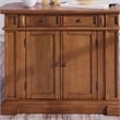 Homestyles Americana Wood Kitchen Island in Brown