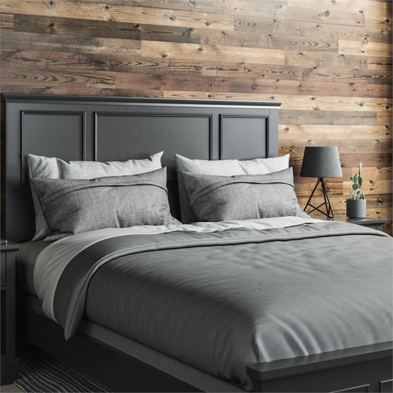 Homestyles Bedford Black Wood Queen Bed Cymax Business