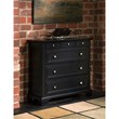 Homestyles Bedford Wood Chest in Black