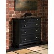 Homestyles Bedford Wood Chest in Black