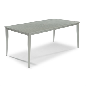 Homestyles Captiva Aluminum Outdoor Dining Table in Gray