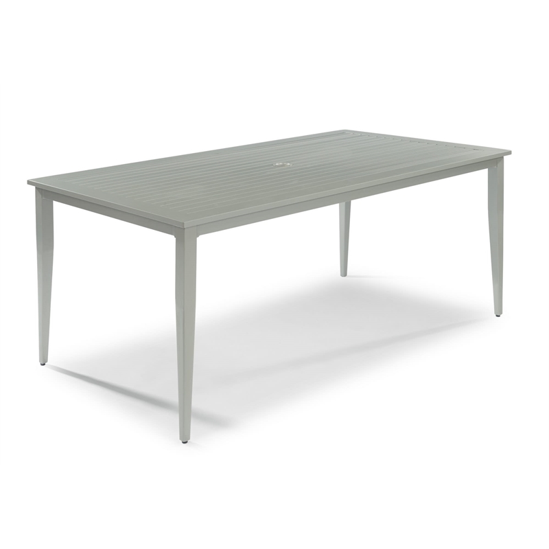Homestyles Captiva Aluminum Outdoor Dining Table in Gray