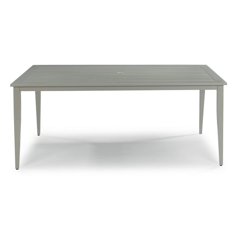 Homestyles Captiva Aluminum Outdoor Dining Table in Gray