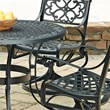 Homestyles Sanibel Aluminum 5 Piece Outdoor Dining Set in Black