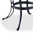 Homestyles Sanibel Aluminum Outdoor Dining Table in Black