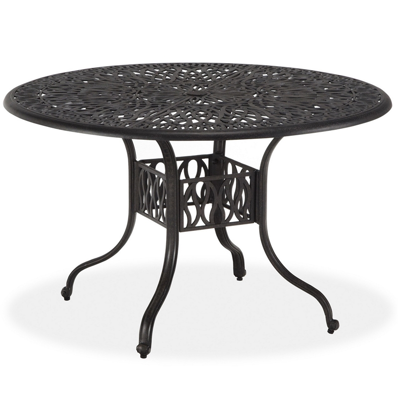 Capri Gray Aluminum Outdoor Dining Table 665830