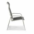 Homestyles Captiva Aluminum Outdoor Chair Pair in Gray