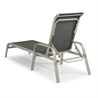 Homestyles Captiva Aluminum Outdoor Chaise Lounge in Gray