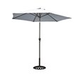 Homestyles Grenada Aluminum 5 Piece Outdoor Dining Set in Charcoal