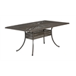 Homestyles Grenada Aluminum Outdoor Dining Table in Khaki Gray