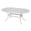 Homestyles Sanibel Aluminum Outdoor Dining Table in White