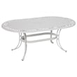 Homestyles Sanibel Aluminum Outdoor Dining Table in White