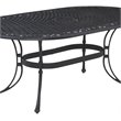 Homestyles Sanibel Aluminum 7 Piece Outdoor Dining Set in Black