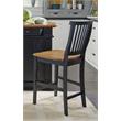 Homestyles Americana Wood Counter Stool in Black