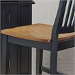 Homestyles Americana Wood Counter Stool in Black