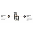 Homestyles Americana Wood Counter Stool in Black