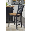 Homestyles Americana Wood Counter Stool in Black