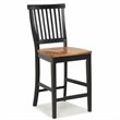Homestyles Americana Wood Counter Stool in Black